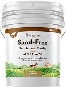 NaturVet Sand Free Horse Powder Supplement – Supports Healthy Intestinal Function, Sand Removal from Ventral Colon – Includes Psyllium Husk, Apple Flavoring – 15 lbs.