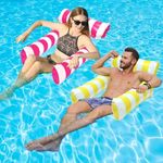 2 Pack Inflatable Pool Floats 4-in-