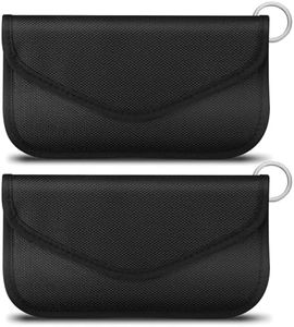 levateeta Faraday Bag 2 Pack of RFID Signal Blocking Bag Shielding Pouch Wallet and Credit Card Case for Cell Phone Privacy Protection and Car Key FOB