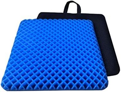 FOMI Premium All Gel Orthopedic Seat Cushion Pad for Car Office Chair Wheelchair or Home. Pressure Sore Relief. Ultimate Gel Comfort Prevents Sweaty Bottom Durable Portable