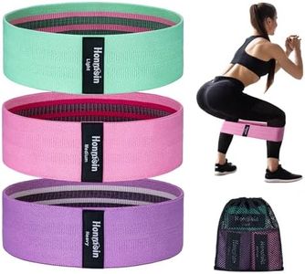 Honmein Resistance Bands for Working Out, 3 Levels Exercise Bands Workout Bands Set for Women Men, Hip Legs Booty Bands for Home Fitness, Gym, Yoga, Pilates (Assorted)