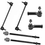 6 PC Front Sway Bar Link Kit + Inner/Outer Tie Rod End Kit FITS Fiesta 2011-2017, K750612 EV800903 ES800985 ES801173