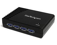 StarTech.com 4 Port Black SuperSpeed USB 3.0 Hub (ST4300USB3EU)