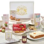 Edmond & Charles Luxury Afternoon Tea Hamper | Premium Gift Box with Teas, Biscuits, Fresh Carrot Cake, Macarons, Fudge, & Jam | Set of Gourmet Birthday Treats | Hampers Presents for Women