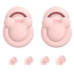 Ear Plugs for Sleep Noise Cancelling, Reusable Earplugs for Noise Reduction, Soft Silicone Hearing Protection Ear Plugs for Sleep, Work, Noise Sensitivity, Study, Snoring -33dB (Pink)