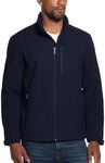 Weatherproof Men's Softshell Jacket for Men, Wind & Water Resistant, Breathable Midweight Outdoor Coat, Lightweight Windbreaker for Spring, Fall & Winter - Navy 3X-Large