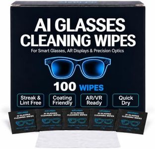 AI Smart Glasses Cleaning Wipes, Lens Wipes for Eyeglasses, AR & VR Display