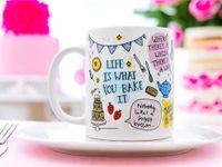 DAYS Baking Pastry Chef Gift Baking Lovers Gifts for Bakers Baking Farmhouse Kitchen Gifts Mug for mom Baking Love Hear