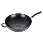 T-Fal Ultimate Hard Anodized, Nonstick 14 in. Wok, Black, 14 Inch, Grey