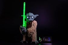 Brick Loot Deluxe LED Light Kit for Your Lego Star Wars: Attack of The Clones - Yoda Building Model and Collectible Minifigure with Lightsaber Set 75255 (Lego Set not Included)