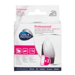 CARE + PROTECT Steam Iron Soleplate Cleaning Sticks, Universal, Professional Descaler, Ideal for Removing Limescale and Dirt Residues, Pack of 2 Sticks, White