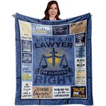 Muxuten Lawyer Gifts for Women/Men Blanket 60"X50", Gifts for Lawyers, Law School Gifts, Lawyer Graduation Gifts, Male/Female Lawyer Gifts, Attorney Gifts,Future Lawyer Gifts,Birthday Gifts for Lawyer