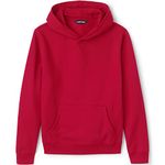 Lands' End School Uniform Adult Hooded Pullover Sweatshirt, Red, Small