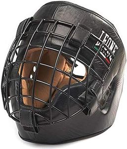 LEONE 1947, Casco Fighter, Unisex - Adulto, Nero, L, CS424