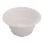 ECOWARE® 100% Natural, Biodegradable, Compostable, Ecofriendly, Safe & Hygienic Disposable 340 ml Round Bowl - Medium Size (Pack of 50 Bowls)