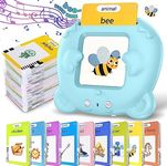 Felly Talking Flash Cards for Toddlers, Early Educational Learning Toys for Baby 1 2 3 4 5 Years Old, 224 Words Preschool Montessori Interactive Reading Machine, Christmas Birthday Gift Boys Girls