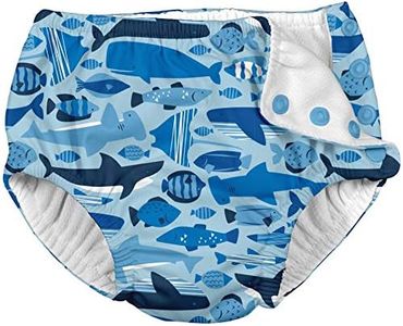 i play. Snap Reusable Absorbent Swimsuit Diaper-Blue Undersea, Blue, 24 Months