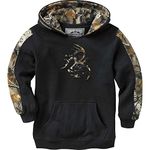 Legendary Whitetails Kids Camo Outfitter Hoodie, Onyx, XL