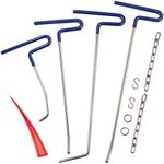 Mookis Dent Rods Dent Repair Kit 9 Pcs Dent Removal Kit with Air Wedge Alignment Tool for Car Body Hail Damage Door Dent Repair