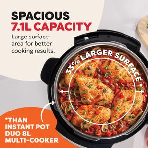 Instant Pot XL 7.1L Multicooker – 7-in-1 Electric Pressure Cooker