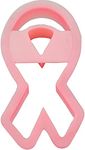 Fox Run 2065 Pink Ribbon Cookie Cutter, 4-Inch, Plastic