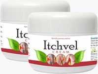 POLY CARE ITCHVEL HERBAL marham for ring worms, itching, fungal Infection | Moisturize the skin | May helps in Controlling rash and irritation at bay | Ayurvedic ANTI ITCHING CREAM 50gm combo pack of 2