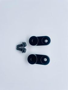 2PCS Aluminum Adjustable Side View Mirror Riser Mirror Mount Risers Kit Extension for Slingshot S/R/SL/SLR/GT 2015+