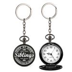 GT Gala Time Pocket-Watch Keychain Creative Rakshabandhan Gifts, Birthdays Keychains Gifts for siblings and Friends, Unique Keyring (Miles Apart Siblings)