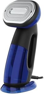 Conair 2-in-1 Handheld Steamer and Iron for Clothes, Turbo ExtremeSteam 1875W Garment Steamer and Clothing Iron,Black/Blue