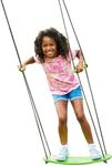 Swurfer Kick Stand Up Surfing Tree Swing Outdoor Swings for Kids Up to 150 Lbs - Hang from Up to 10 Feet High - Includes 24" SwingBoard, UV Resistant Rope, & Handles, Green