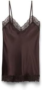 Intimissimi Lace and Silk Top Brown S
