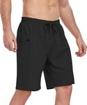 Oyamiki Mens Swim Trunks No Mesh Liner, Quick Dry Board Shorts with Zipper Pockets Beach Shorts Bathing Suits