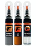 FIRANTO Car Paint Touch-Up Kit for Peugeot KLS Orange Fusion - 3-in-1 Car Paint Scratch Repair Set includes 15ml Touch Up Paint Pen w/Brush, Primer, Lacquer