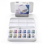 Winsor & Newton Cotman Water Colour Brush Pen Set - 12 Half Pens (Multicolor)