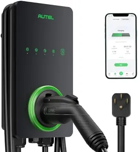 Autel MaxiCharger Level 2 EV Charger up to 40Amp, 240V, Indoor/Outdoor Fast Electric Vehicle Charging Station with Flexible 25-Foot Cable, NEMA 14-50 Plug, Dark Gray