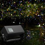 Outdoor Christmas Laser Lights Projector, AIRIVO 5 Colors Motion Firefly Lights Projector, Fairy Lights Twinkling Star Projector, Waterproof with Remote Control for Trees, Home, Garden, Patio