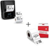 Phomemo Label Printer M120 Label Maker, Barcode Label Printer Portable Bluetooth Label Maker Machine with 1.18''X0.78'' Thermal Label Paper