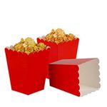 AimtoHome Red Popcorn Boxes Mini Paper Popcorn Box Cardboard Popcorn Container for Party, Pack of 12