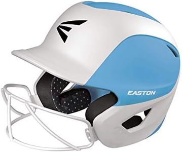 EASTON Ghost Softball Batting Helmet, Two-Tone Matt Carolina Blue/White, Large/XLarge