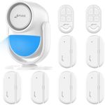 CPVAN Home Alarm System, WiFi PIR Motion Sensor Alarm, Wireless DIY Smart Door/Window Alarm for Home Security with Phone APP Alert 9 Pieces-Kit (Indoor PIR Alarm Host, 6 Door Sensors, 2 Remotes)