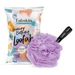 FABSKIN Loofah for Bathing | Bath Shower Loofah Sponge Scrubber Exfoliator for Women and Men | Bathing Sponge | Body Wash Scrub for Bathing | Bath Scrubber For Body (PURPLE)