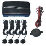 Black Rear Car Parking Reversing with 4 Sensor Buzzer Mini box Kit