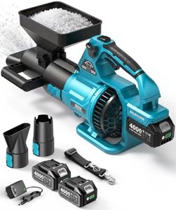 Seesii 2-in-1 Handheld Seed & Salt Spreader with Leaf Blower Function
