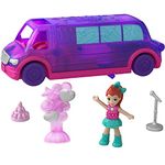 Polly Pocket Pollyville Party Limo with Play Areas, Lila Doll & More