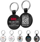 MYLUCKYTAG Personalized QR Code Pet ID Tags Dog Tags - Pet Online Profile - Send Pet Location Alert Email When Scanning