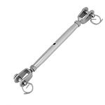 Jaw and Jaw Turnbuckle Stainless Steel Rigging Screw Closed Body Jaw Turnbuckle for Boat Yacht (M5)