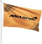 Formula One F1 McLaren Flag Banner 3x5 Feet - Premium Car Fan Merch with Brass Grommets - Ideal for Outdoor Sports Enthusiasts