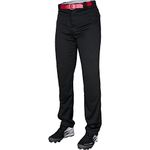 Rawlings Sporting Goods Men's Semi-Relaxed Pants, Large, Black