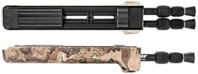 SWAGGER Hunter Series Rifle Bipods - 29" Ground Blind Hunting Shooting Impact-Resistant Bipod with Standard Adapter & Sling Swivel Stud Mount - Veil Camo