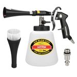 MYPIN Car Cleaning Gun Kit, 6-9.2Bar, High Pressure Air Blow Gun with 2 Set Nozzle, Interior Car Cleaning for Vehicle Upholstery Carpet Seat